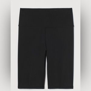 H&M Shaping Black Biker Shorts Size Medium Black